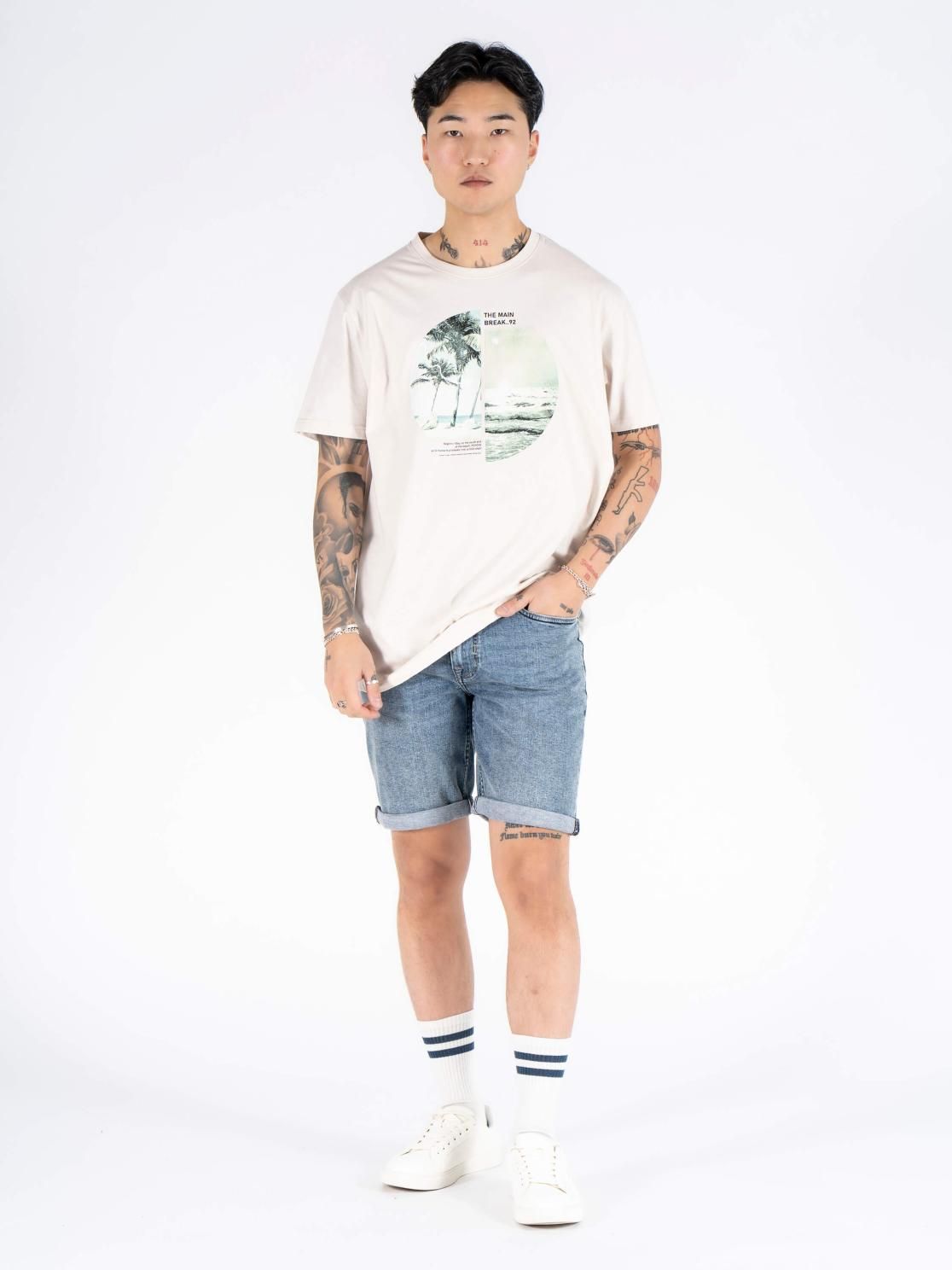 Marcus Rufus Marcus Rufus Herre Tshirt - Regular fit - Wind Chrime | Marcus