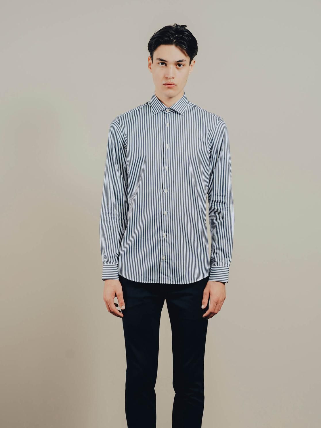 Gnious Curtis Stripe LS Shirt